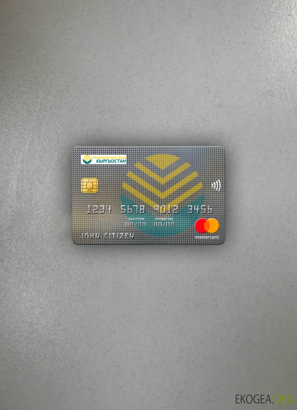 Kirghizistan Kirgizbank mastercard photolook recto